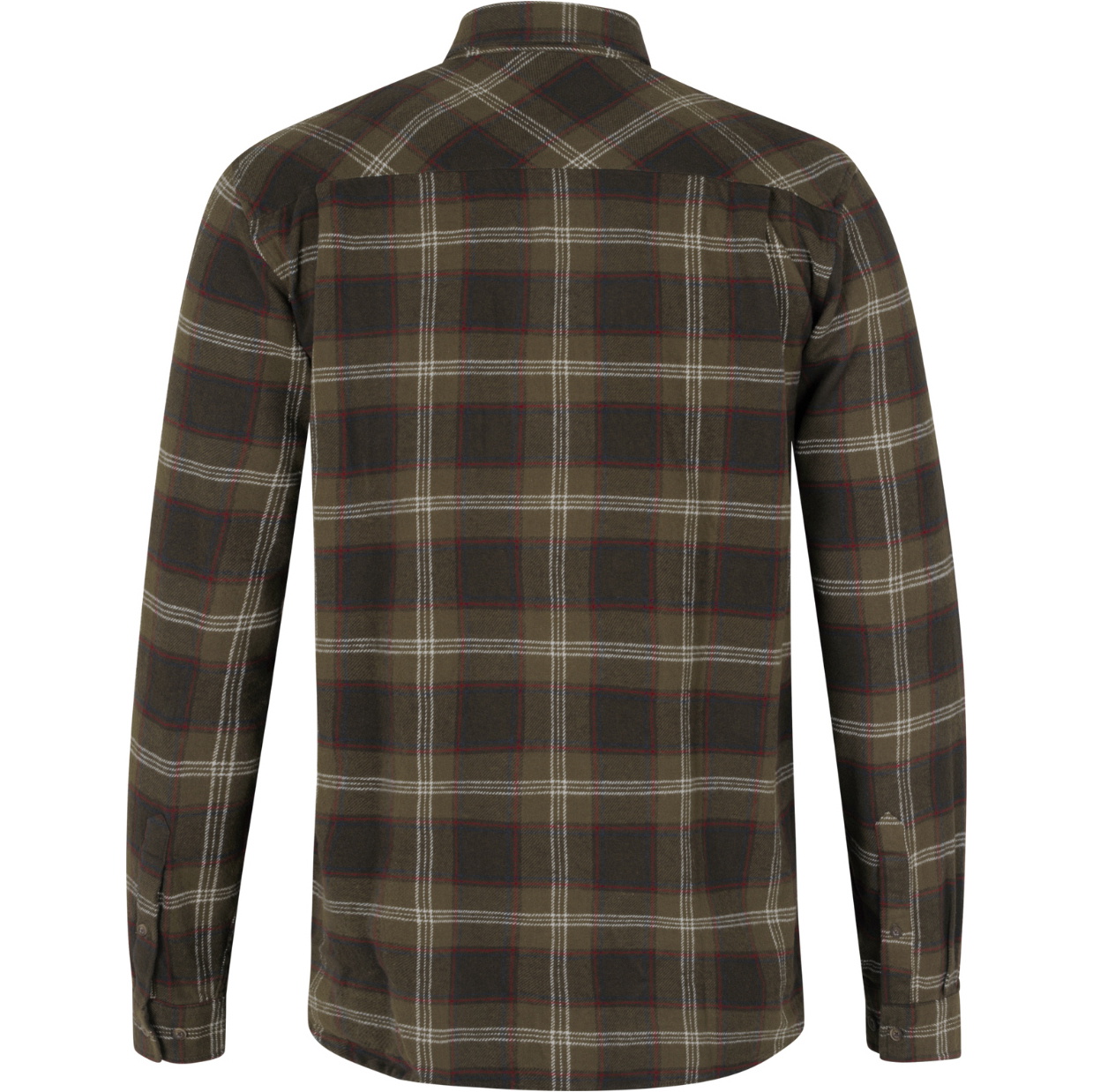 2025 Seeland Mens Glen Flannel Shirt 4030280110 - Pine Green / Dark Navy Check